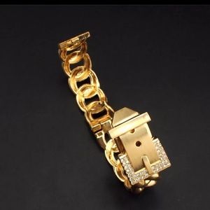 Elegant & Pretty Gold-plated Stainless Steel Belt Bracelet Accessory Jewelry